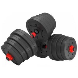 Gantere-haltera 2in1 HMS SGP30 30kg (Black/Red)