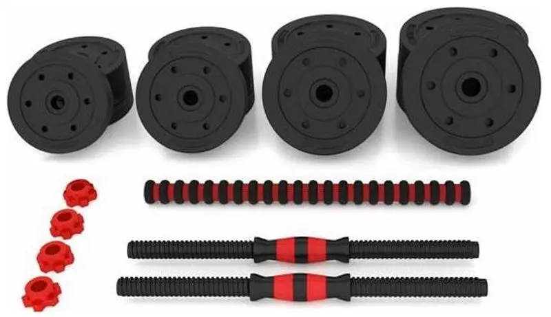 Gantere-haltera 2in1 HMS SGP30 30kg (Black/Red)