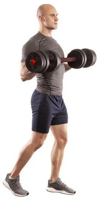 Gantere-haltera 2in1 HMS SGP30 30kg (Black/Red)