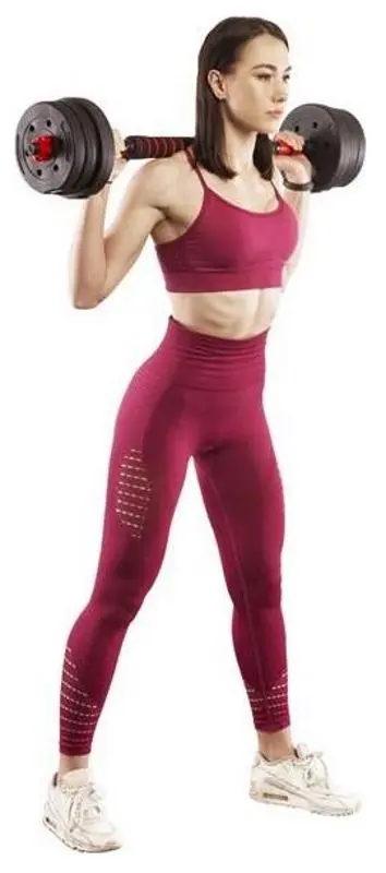 Gantere-haltera 2in1 HMS SGP30 30kg (Black/Red)