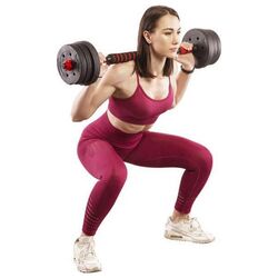 Gantere-haltera 2in1 HMS SGP30 30kg (Black/Red) Thumb