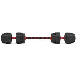 Гантели-штанга 2в1 HMS SGP40 40кг (Black/Red) Thumb