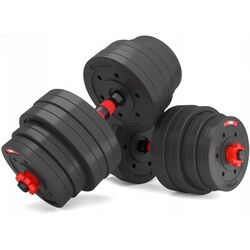 Гантели-штанга 2в1 HMS SGP40 40кг (Black/Red)