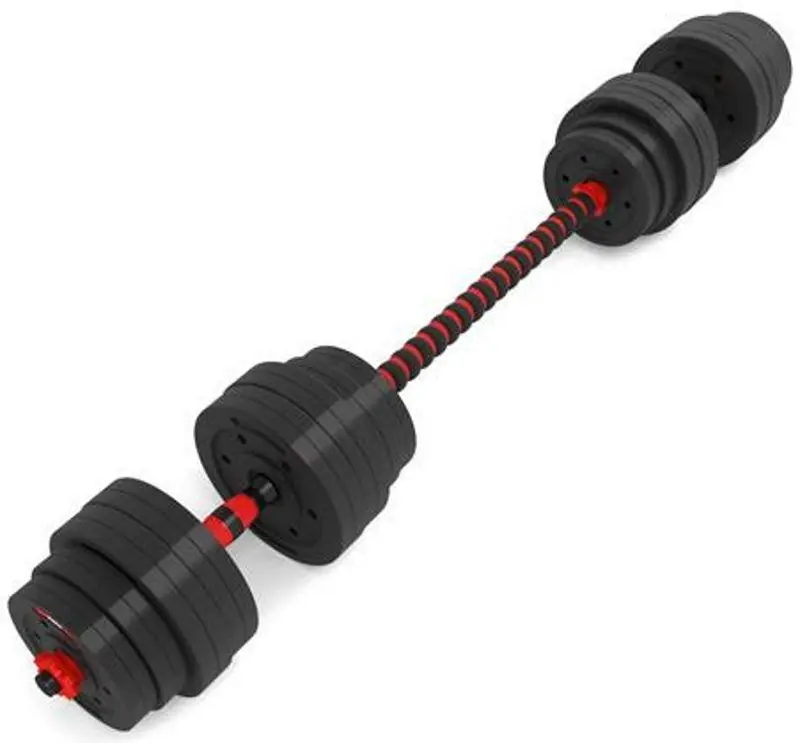 Гантели-штанга 2в1 HMS SGP40 40кг (Black/Red) - 3