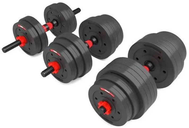 Гантели-штанга 2в1 HMS SGP40 40кг (Black/Red) - 2
