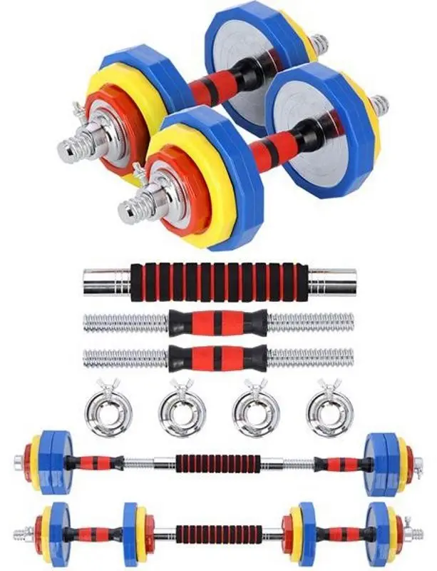 Gantere-haltera 2in1 in diplomat HMS SKC20 2x10kg (Yellow/Blue)