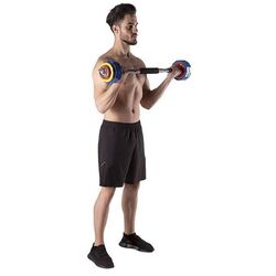 Gantere-haltera 2in1 in diplomat HMS SKC20 2x10kg (Yellow/Blue) Thumb