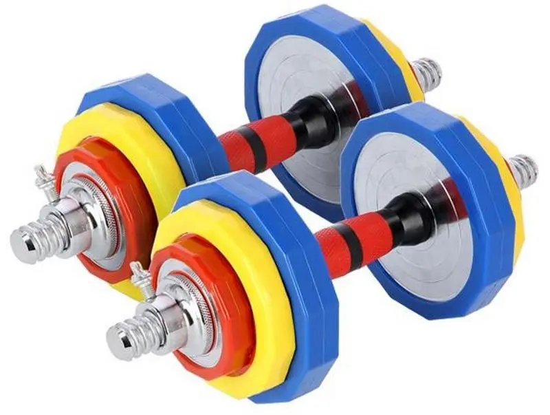 Gantere-haltera 2in1 in diplomat HMS SKC20 2x10kg (Yellow/Blue)