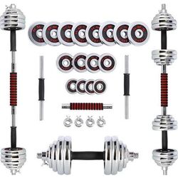 Gantere-haltera 2in1 in diplomat HMS STC30 2x15kg (Chrome) Thumb