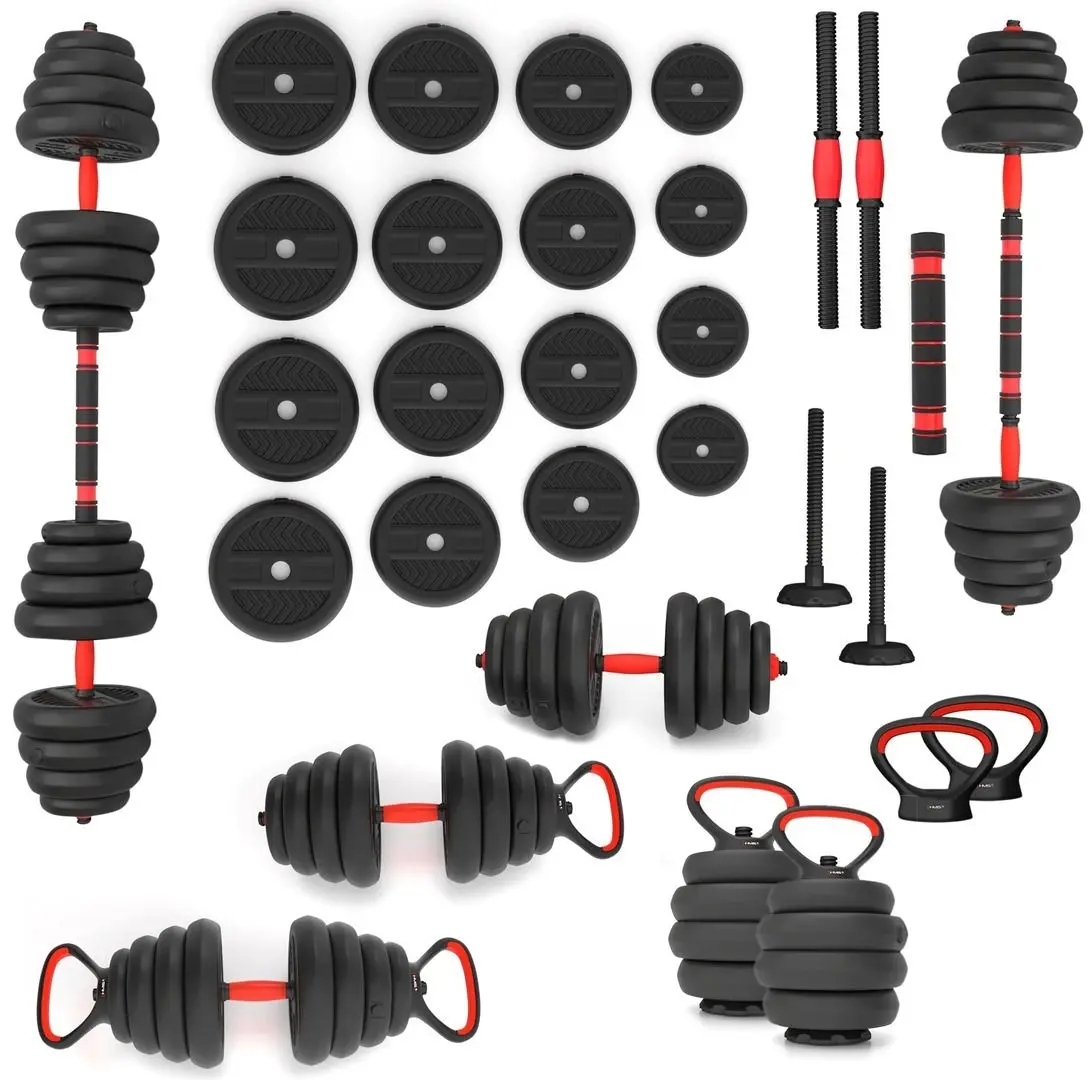 Гантели-штанга 6в1 HMS SGN130 (Black/Red)