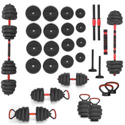 Гантели-штанга 6в1 HMS SGN140 (Black/Red)