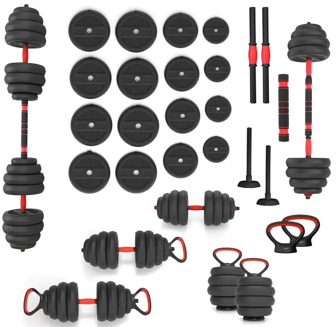 Гантели-штанга 6в1 HMS SGN140 (Black/Red)