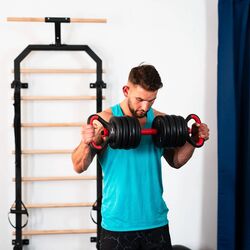 Set de gantere cu greutati detasabile Hms SGN120 Pro 20kg (Black/Red) Thumb