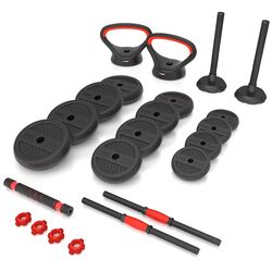 Set de gantere cu greutati detasabile Hms SGN120 Pro 20kg (Black/Red) Thumb
