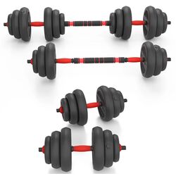 Set de gantere cu greutati detasabile Hms SGN120 Pro 20kg (Black/Red) Thumb