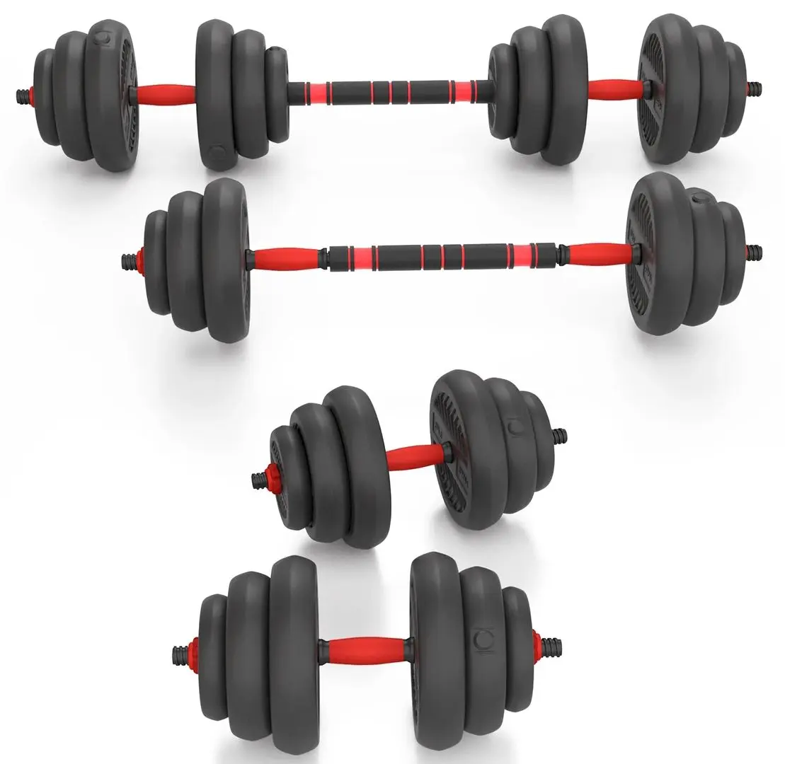 Set de gantere cu greutati detasabile Hms SGN120 Pro 20kg (Black/Red)