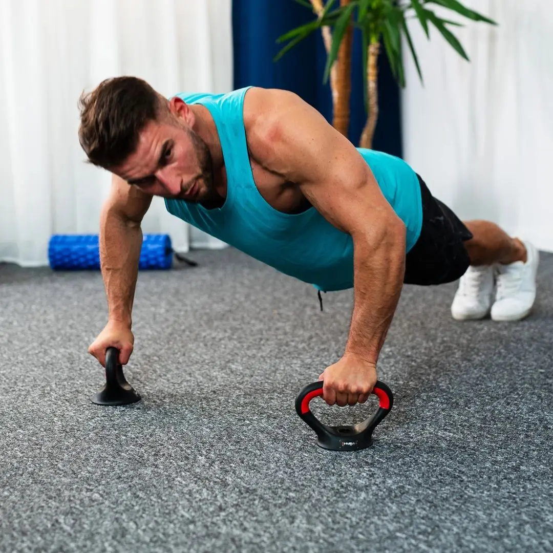 Set de gantere cu greutati detasabile Hms SGN120 Pro 20kg (Black/Red)