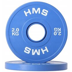 Комплект обрезиненных дисков HMS CBRS20 2x2.0 kg (Blue) Thumb