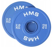 Комплект обрезиненных дисков HMS CBRS20 2x2.0 kg (Blue)