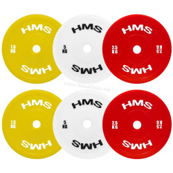 Набор дисков HMS Olympic 18kg (Yellow/Red/White)