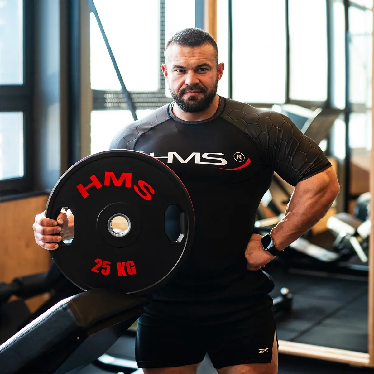Набор дисков HMS TOG25 2x25kg (Black/Red) - 2