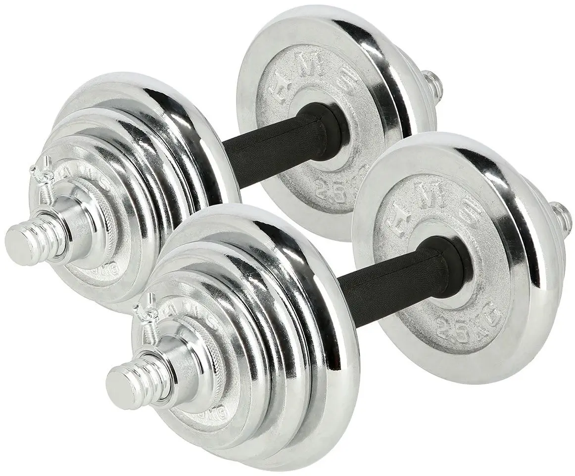 Set gantere HMS STC21 21kg (Black/Chrome)