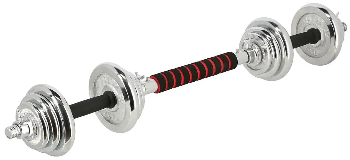 Set gantere HMS STC21 21kg (Black/Chrome)