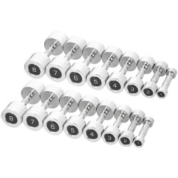 Set gantere HMS CHD 72kg + suport STR36 (Chrome/Black) Thumb