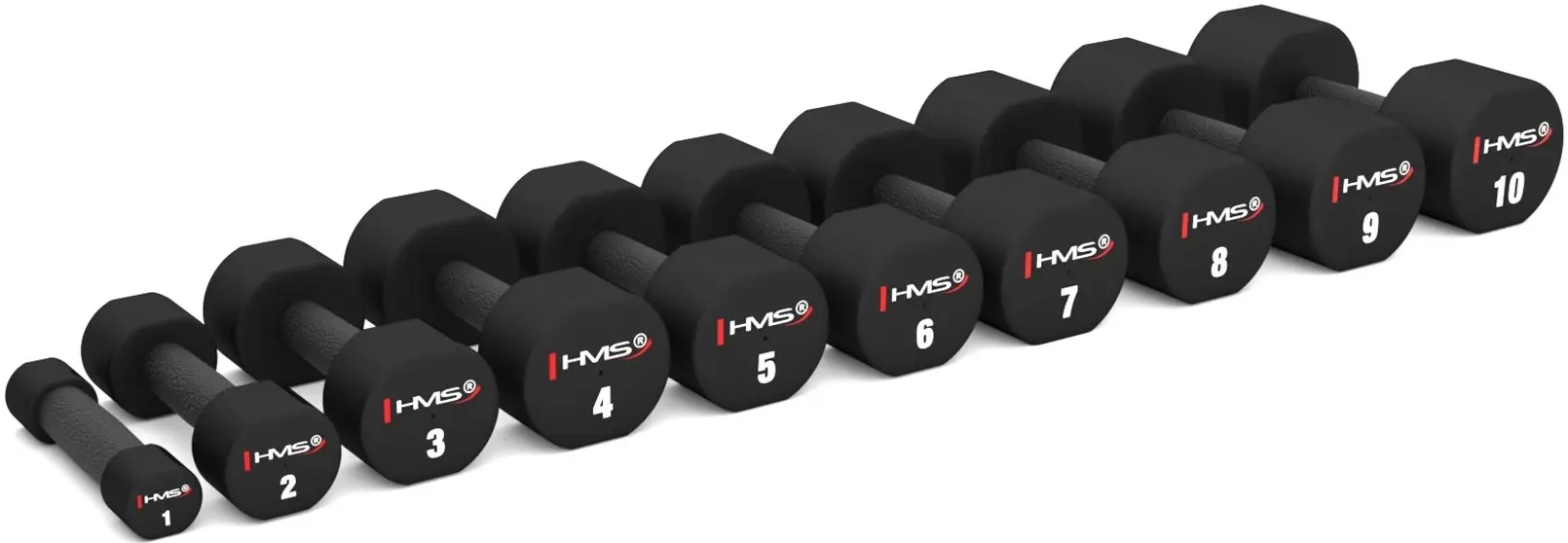 Set gantere HMS HPT 2х2kg (Black) - 5