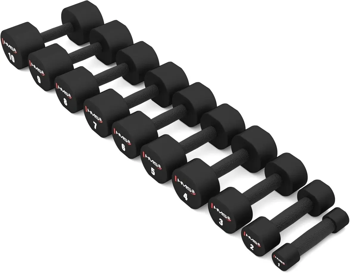 Набор гантелей HMS HPT + STR37 110kg (Black)