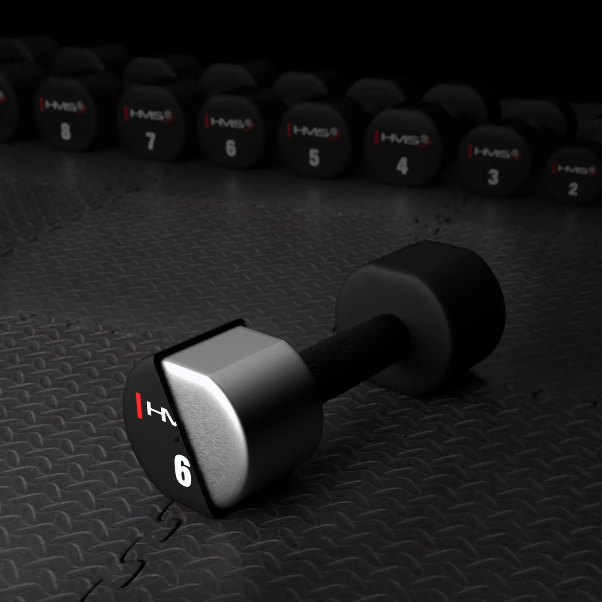 Набор гантелей HMS HPT06 2х6kg (Black)