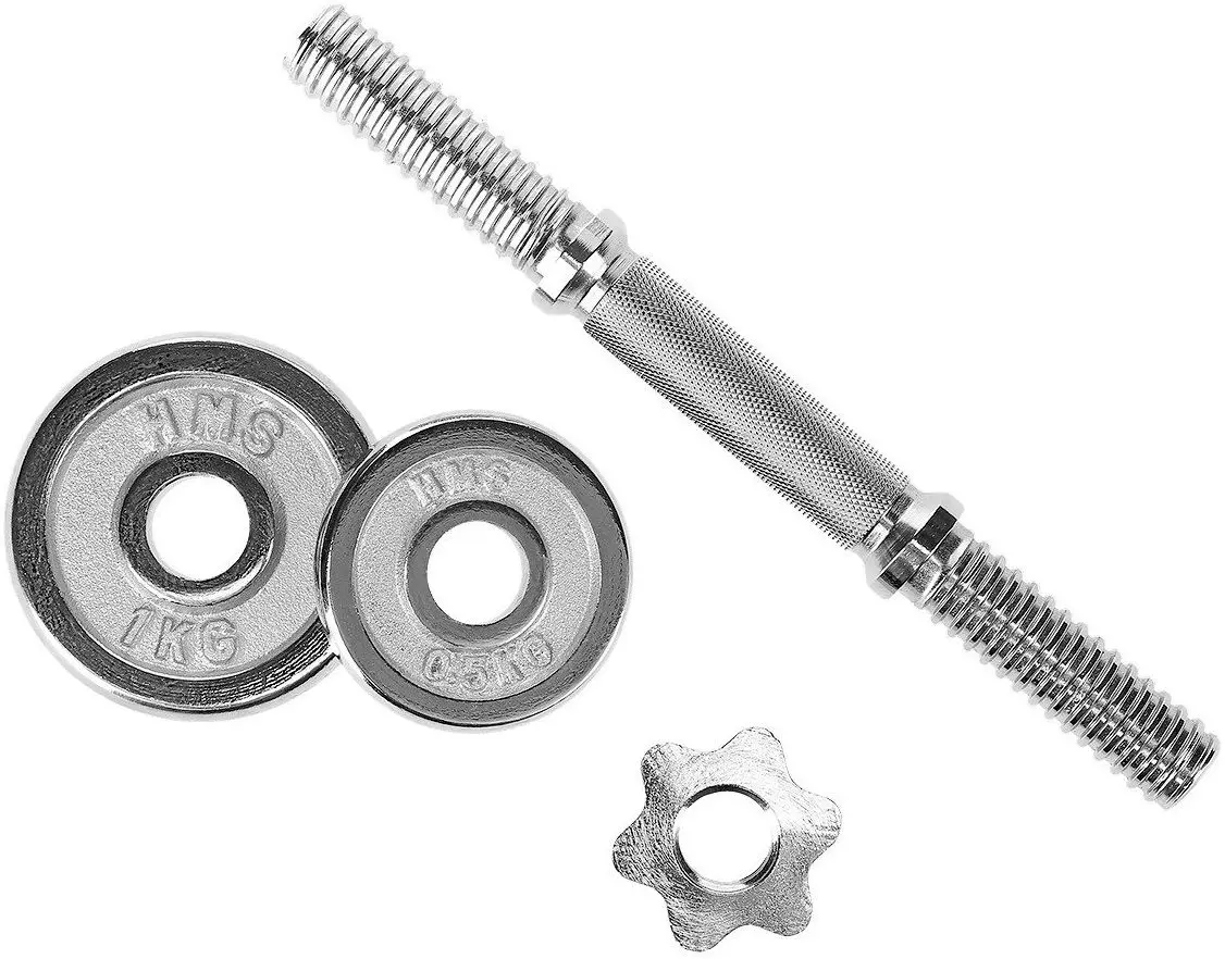 Set gantere in diplomat HMS STC15 2х7.5kg (Grey/Chrome) - 4