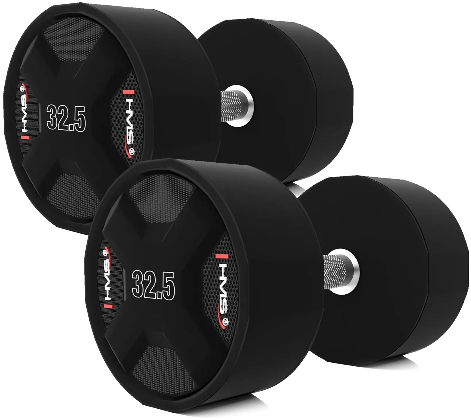 Набор гантели HMS CPU 2x27.5-37.5kg (Black) - 5