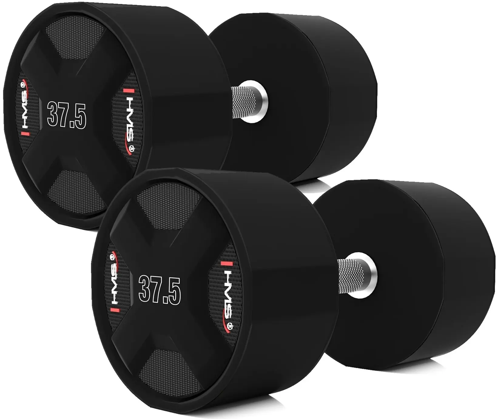 Набор гантели HMS CPU 2x27.5-37.5kg (Black) - 6