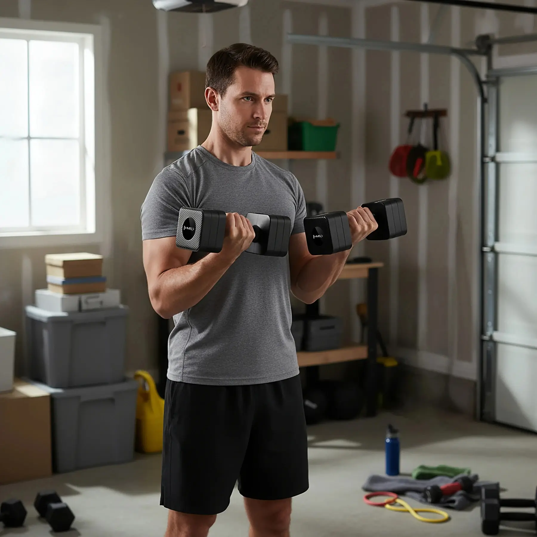 Set gantere HMS HL02 2x5kg (Black) - 8