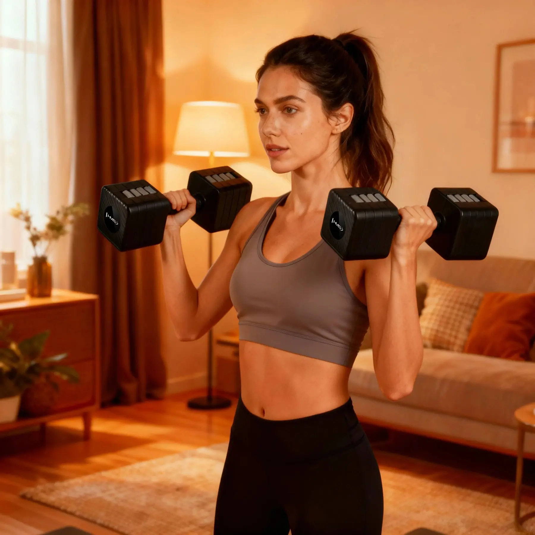 Set gantere HMS HL02 2x5kg (Black) - 9