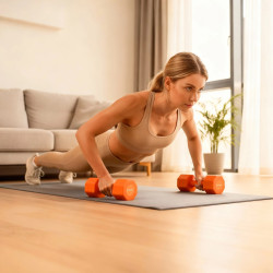 Set gantere HMS HL03 2x2.5kg (Orange) Thumb