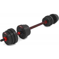 Set gantere-haltera 2in1 HMS SGP20 20kg (Black/Red) Thumb