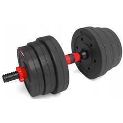 Set gantere-haltera 2in1 HMS SGP20 20kg (Black/Red) Thumb
