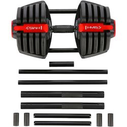 Набор гантели + штанга 2в1 HMS SGR40 Pro 40kg (Black/Red) Thumb
