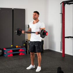 Набор гантели + штанга 2в1 HMS SGR40 Pro 40kg (Black/Red) Thumb