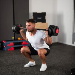 Набор гантели + штанга 2в1 HMS SGR40 Pro 40kg (Black/Red) Thumb