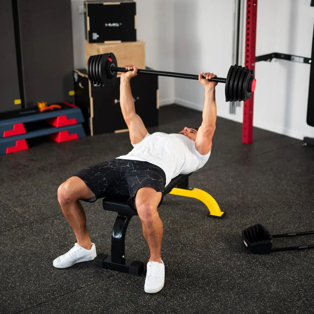 Набор гантели + штанга 2в1 HMS SGR40 Pro 40kg (Black/Red)