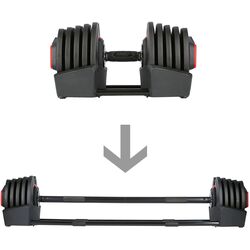 Набор гантели + штанга 2в1 HMS SGR40 Pro 40kg (Black/Red) Thumb