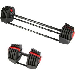 Набор гантели + штанга 2в1 HMS SGR40 Pro 40kg (Black/Red) Thumb