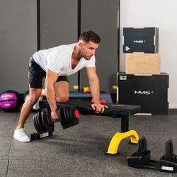 Набор гантели + штанга 2в1 HMS SGR40 Pro 40kg (Black/Red) Thumb