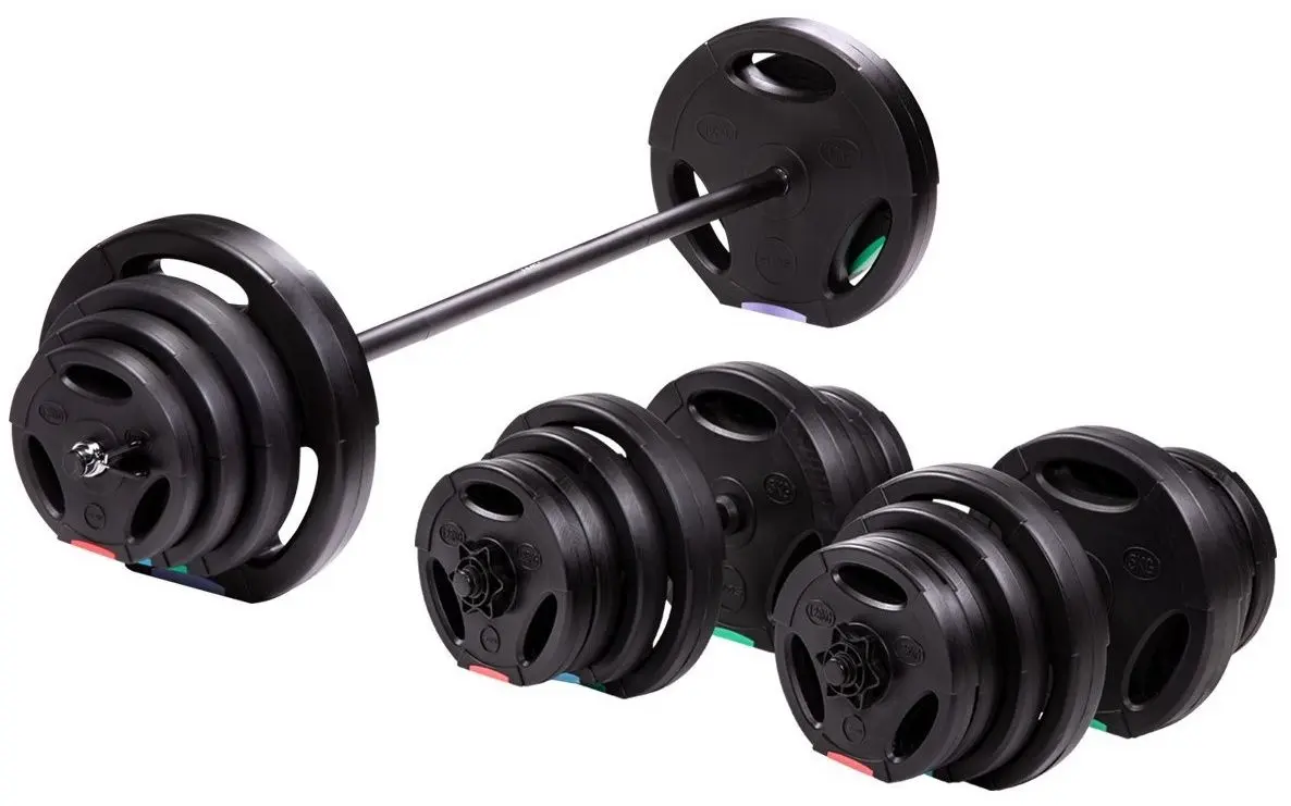 Набор гантели-штанга 2в1 HMS SGSP60 62kg (Black)