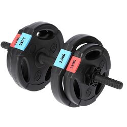 Набор гантели-штанга 2в1 HMS SGSP60 62kg (Black) Thumb