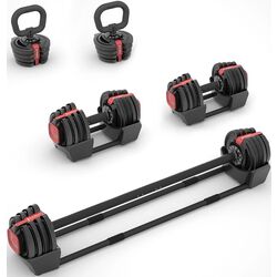 Набор гантели + штанга + гири 3в1 HMS SGR18 (Black/Red) Thumb