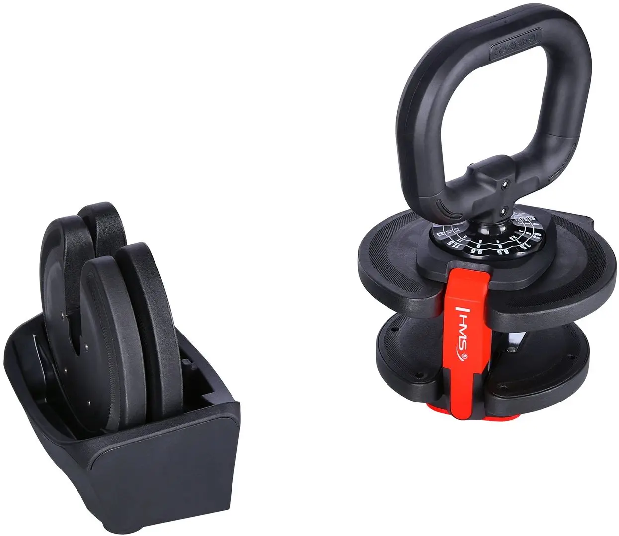 Набор гантели + штанга + гири 3в1 HMS SGR18 (Black/Red)